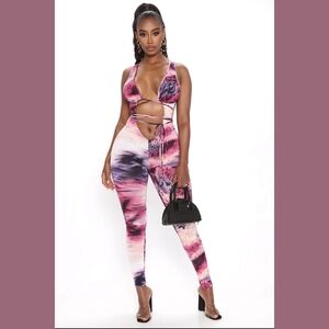 Fashion Nova Multicolor Jumpsuit